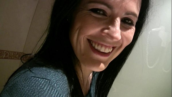 Having fun behind the scene in the bathroom with Montse Swinger