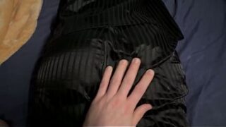 Having sex with my horny coworker while her boyfriend is away, POV sex and ejaculation with anal rubbing