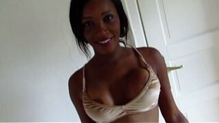 HOT EBONY AND HER BOYFRIEND ADD A GORGEOUS BLONDE TO THE MIX