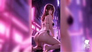 Safada rebolando a bunda e deixando o namorado de pau duro (IA Generated)