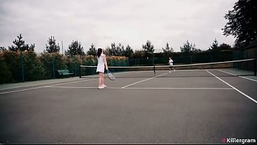 KILLERGRAM – Lucia Love Gets Down And Dirty On The Tennis Court, Handling Balls And A Big Cock