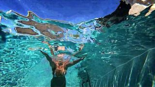 UNDERWATER ANAL ASS LICK FACE FUCK CUM EAT