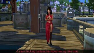 Stranger fucks horny black woman waiting for her boyfriend